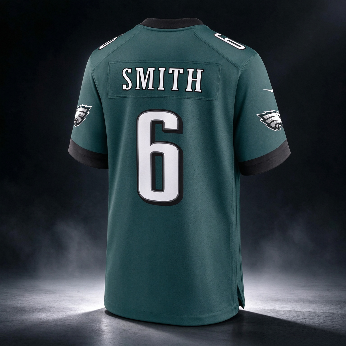P.Eagles #6 DeVonta Smith Midnight Green Team Game Stitched Football American Jersey