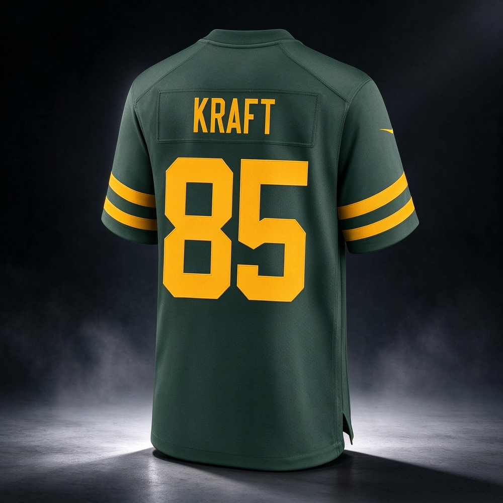 GB.Packers #85 Tucker Kraft 50s Classic Game Stitched Football American Jersey