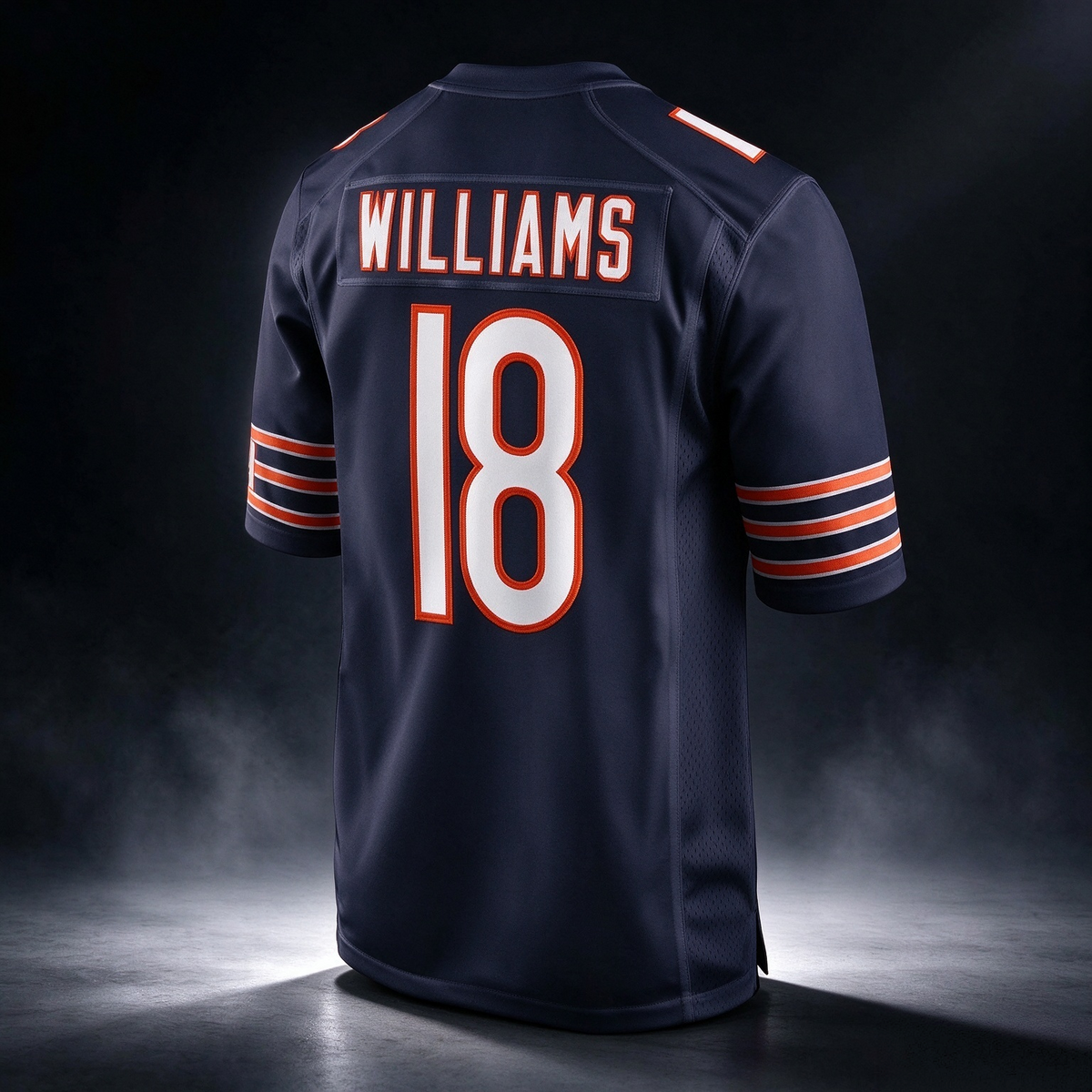 C.Bears #18 Caleb Williams Navy Player Game Stitched Football American Jersey