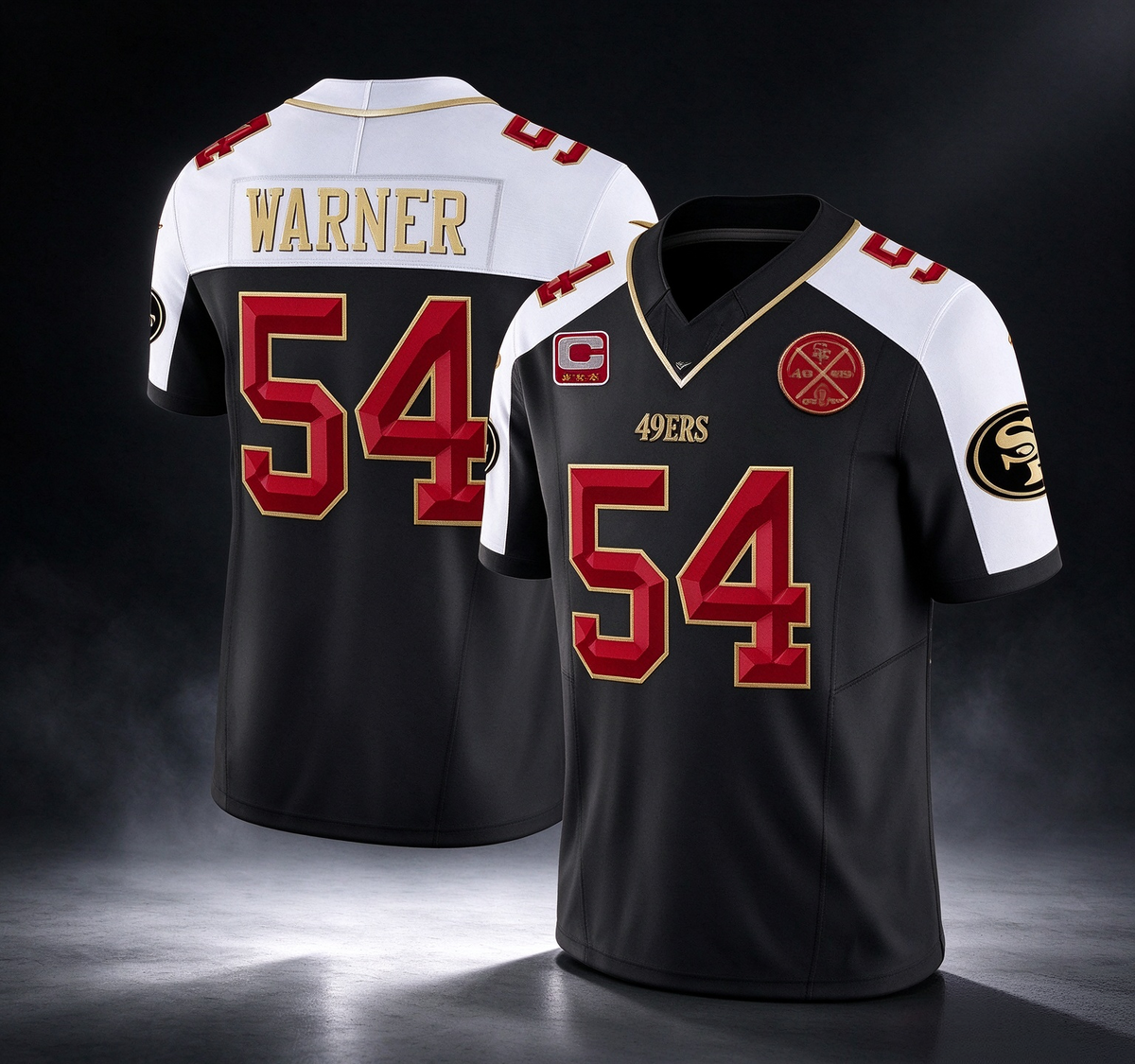 SF.49ers #54 Fred Warner Est.1946 Patch Vapor Limited Jersey V2 - All Stitched American Football Jerseys