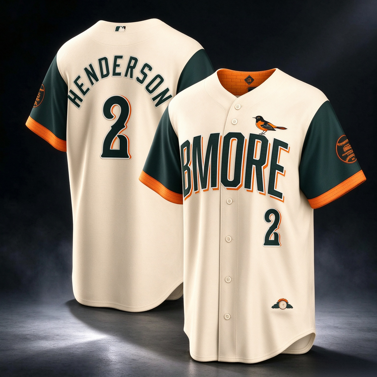Baltimore Orioles #2 Gunnar Henderson Natural 2026 City Connect Stadium Baseball Jersey