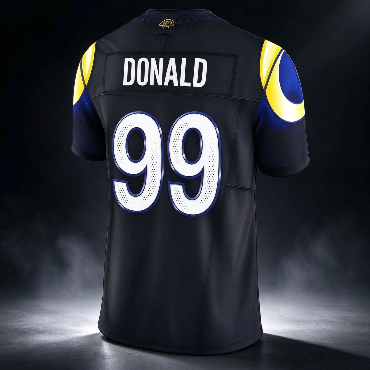 LA.Rams #99 Aaron Donald 2025 Rivalries Collection Limited Football Jersey Marou - Midnight Blue