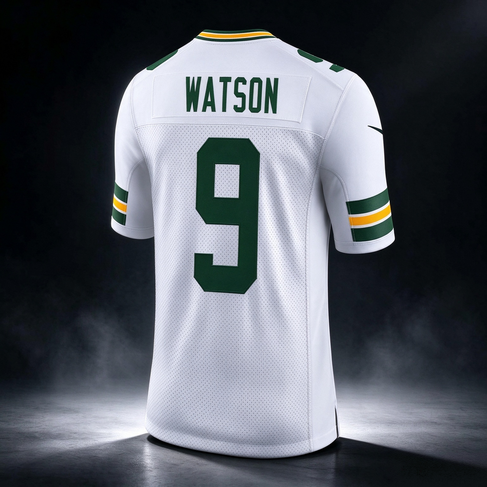 GB.Packers #9 Christian Watson Away Limited Stitched Football American Jersey