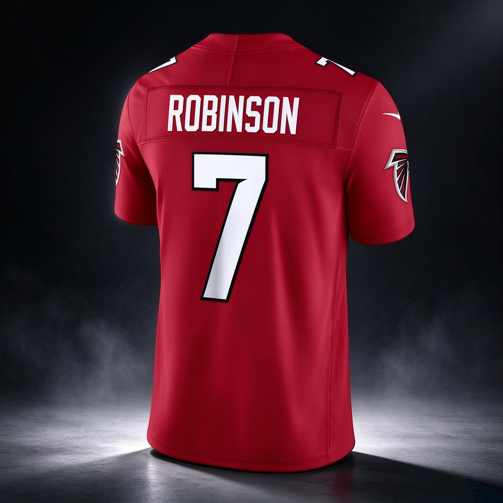 Bijan Robinson Atlanta Falcons #7 Red Vapor F.U.S.E. Sewn Down Limited Stitched Football Jersey