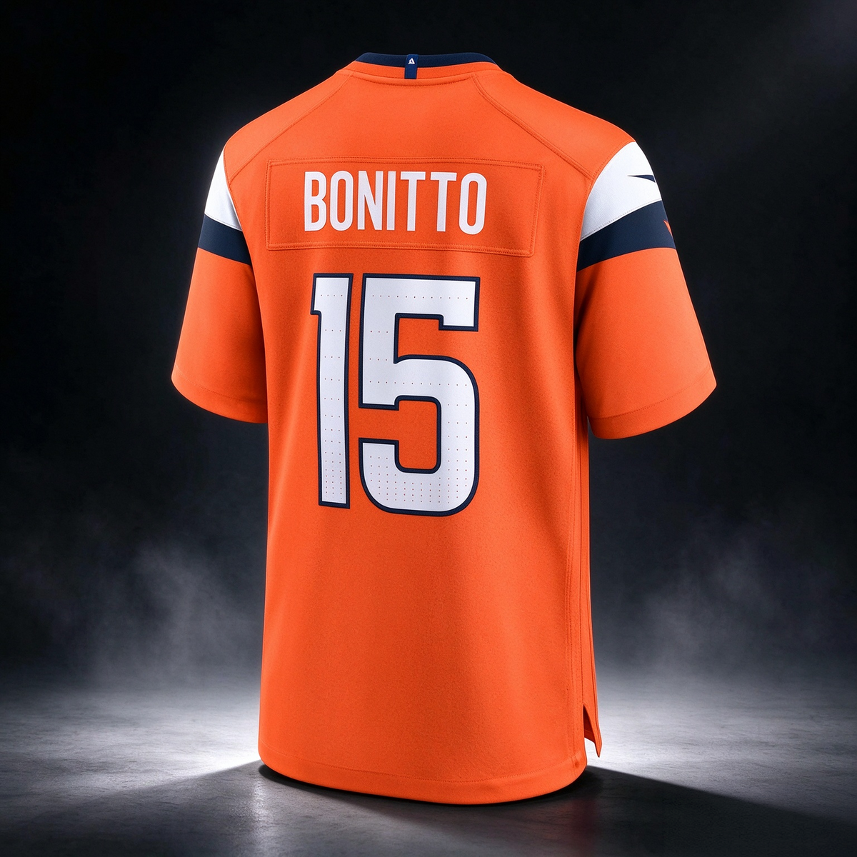 D.Broncos #15 Nik Bonitto Orange Team Game Stitched Football American Jersey
