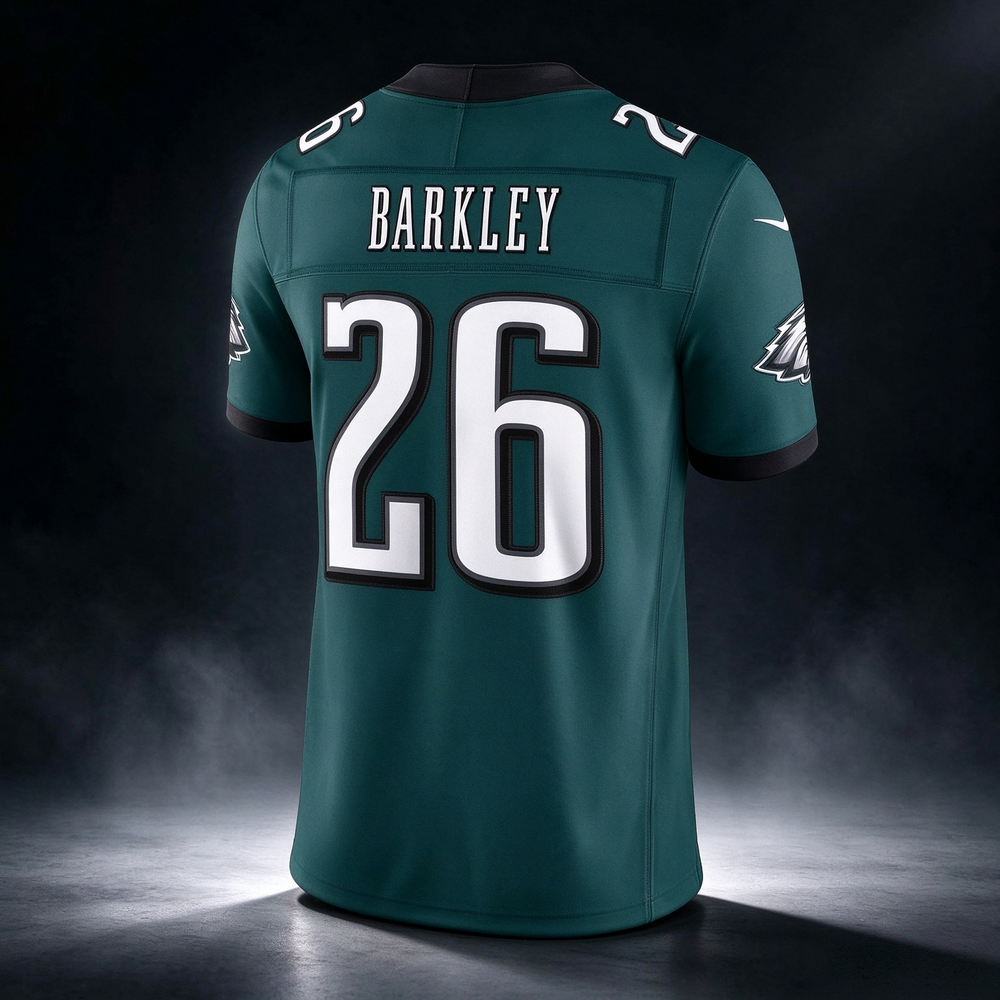 P.Eagles #26 Saquon Barkley Midnight Green Team Vapor F.U.S.E. Stitched Limited Football Jersey