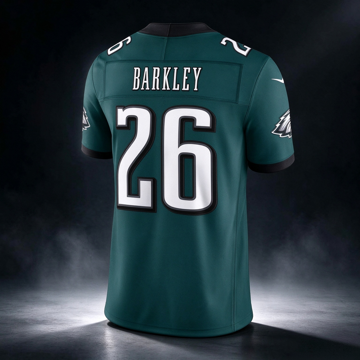 P.Eagles #26 Saquon Barkley Midnight Green Team Vapor F.U.S.E. Stitched Limited Football Jersey