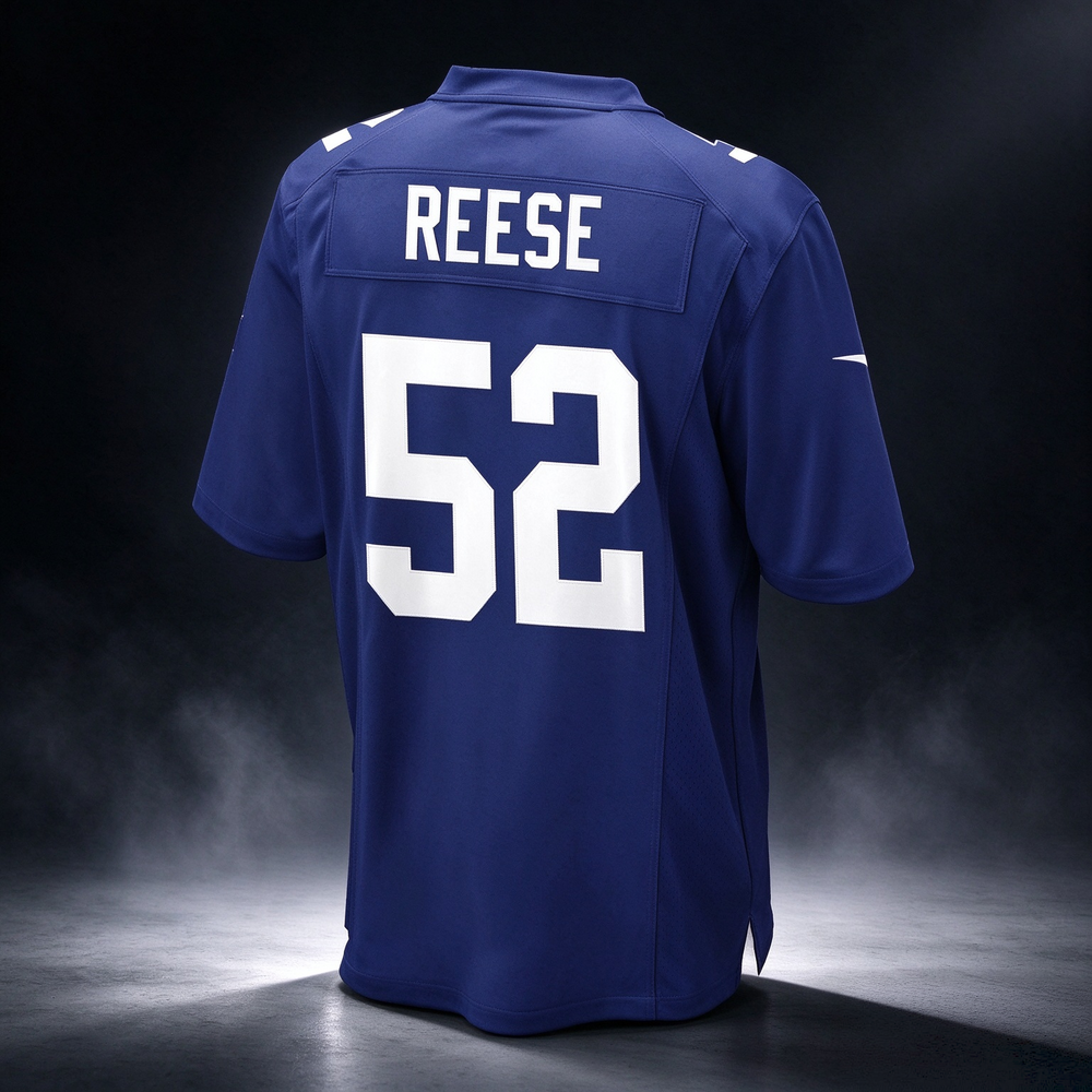 Arvell Reese Giants #52 Royal 2026 Draft Game Stitched Football Jersey