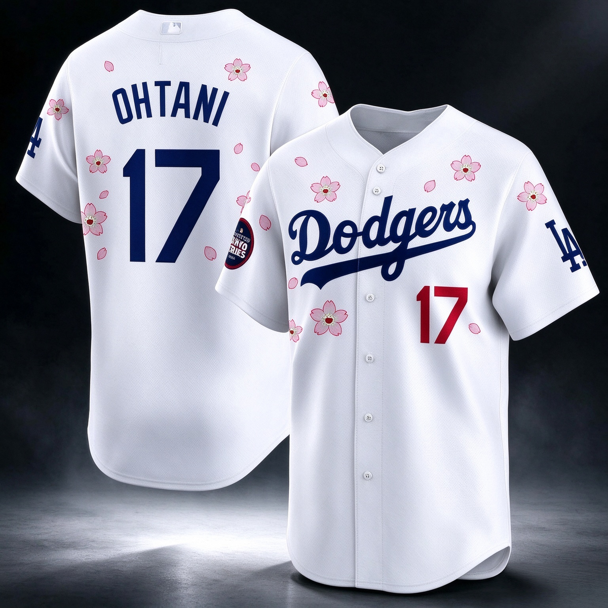 Los Angeles Dodgers #17 Shohei Ohtani White 2025 Tokyo Series Limited Stitched Baseball Jersey