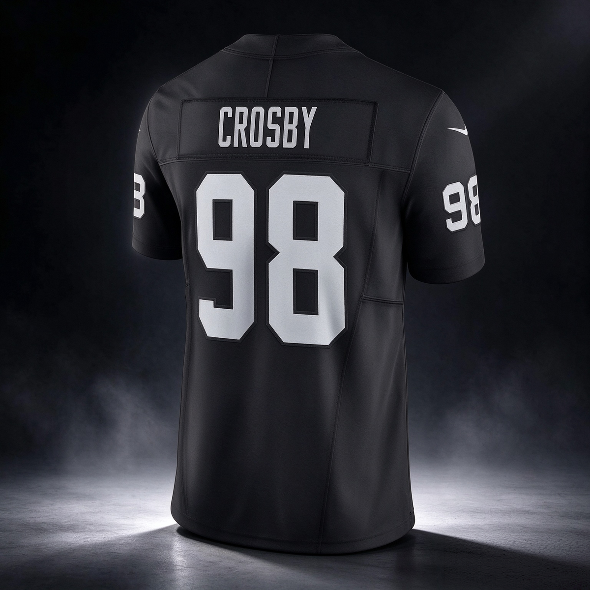 LV.Raiders #98 Maxx Crosby Black Vapor F.U.S.E. Limited Stitched American Football Jerseys