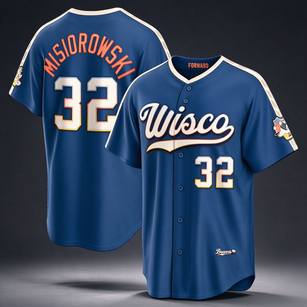 Milwaukee Brewers #32 Jacob Misiorowski Mineral Blue 2026 City Connect Stadium Baseball Jersey
