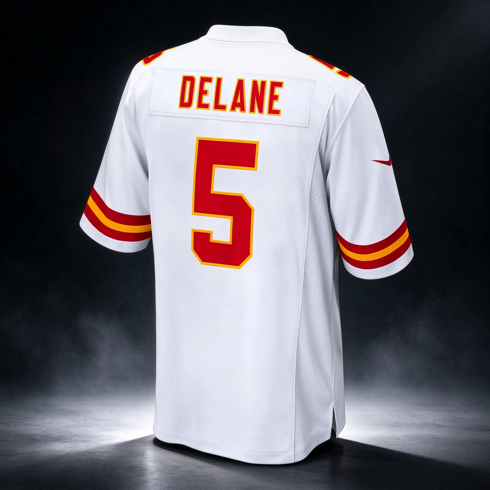 Mansoor Delane Chiefs #5 White 2026 Draft Game Stitched Football Jersey