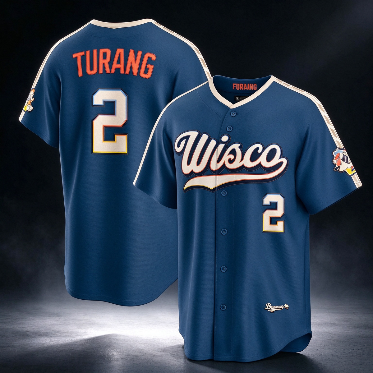 Milwaukee Brewers #2 Brice Turang Mineral Blue 2026 City Connect Stadium Baseball Jersey