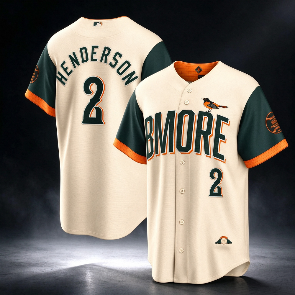 Baltimore Orioles #2 Gunnar Henderson Natural 2026 City Connect Stadium Baseball Jersey