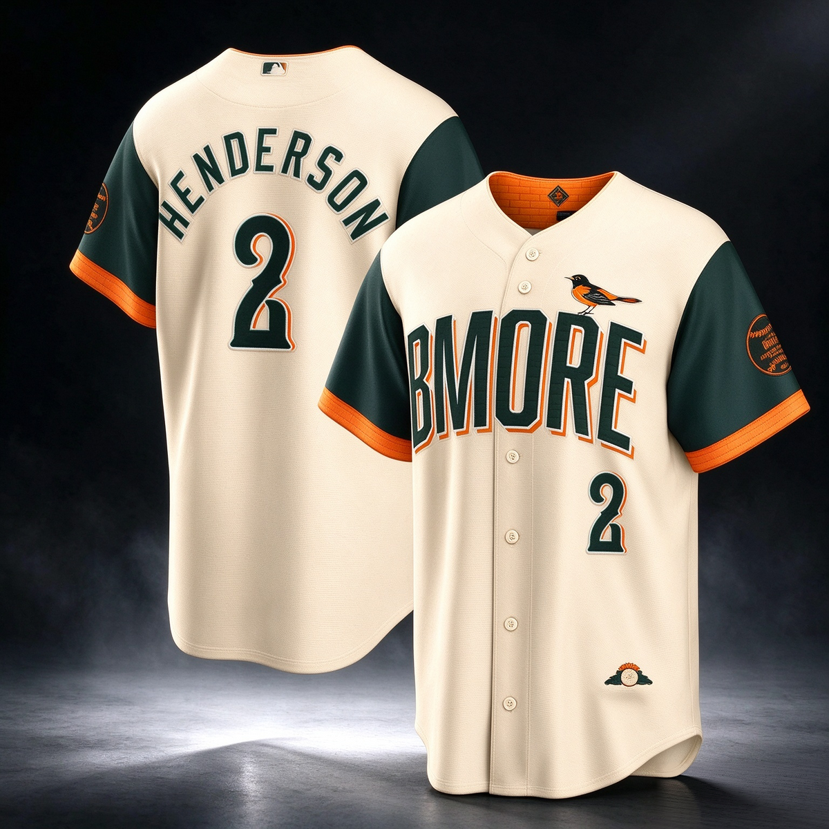 Baltimore Orioles #2 Gunnar Henderson Natural 2026 City Connect Stadium Baseball Jersey