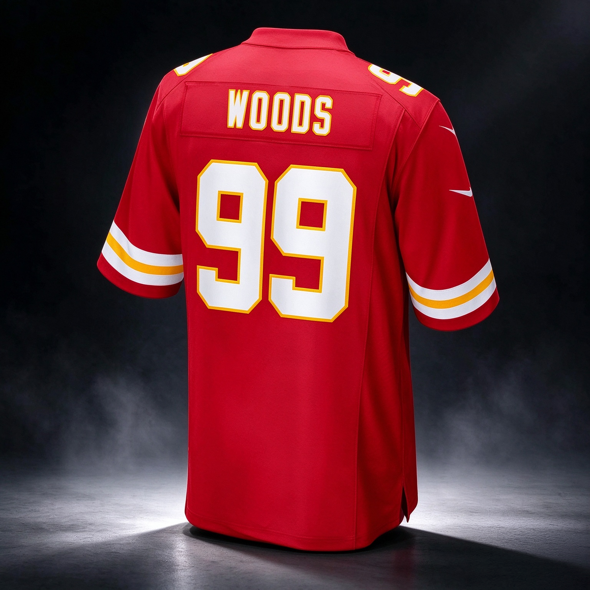 Peter Woods Chiefs #99 Red 2026 Draft Game Stitched Football Jersey