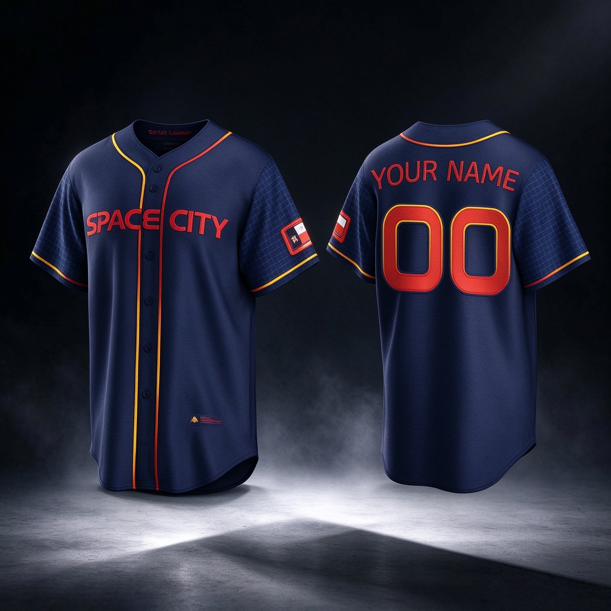 Custom Houston Astros ACTIVE PLAYER 2022 Navy City Connect Cool Base Stitched Baseball Jersey