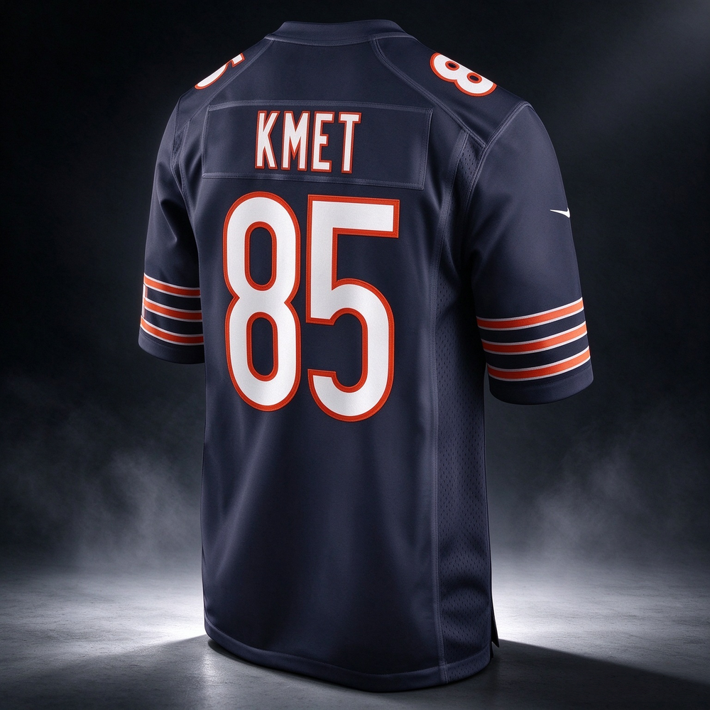 C.Bears #85 Cole Kmet Navy Player Game Stitched Football American Jersey