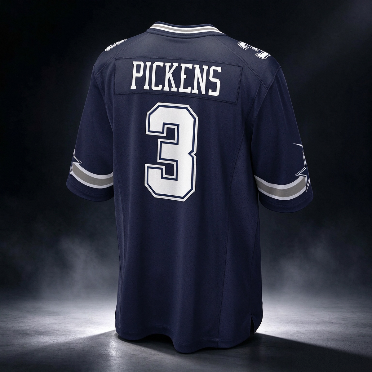 D.Cowboys #3 George Pickens Navy Game Stitched Football American Jersey