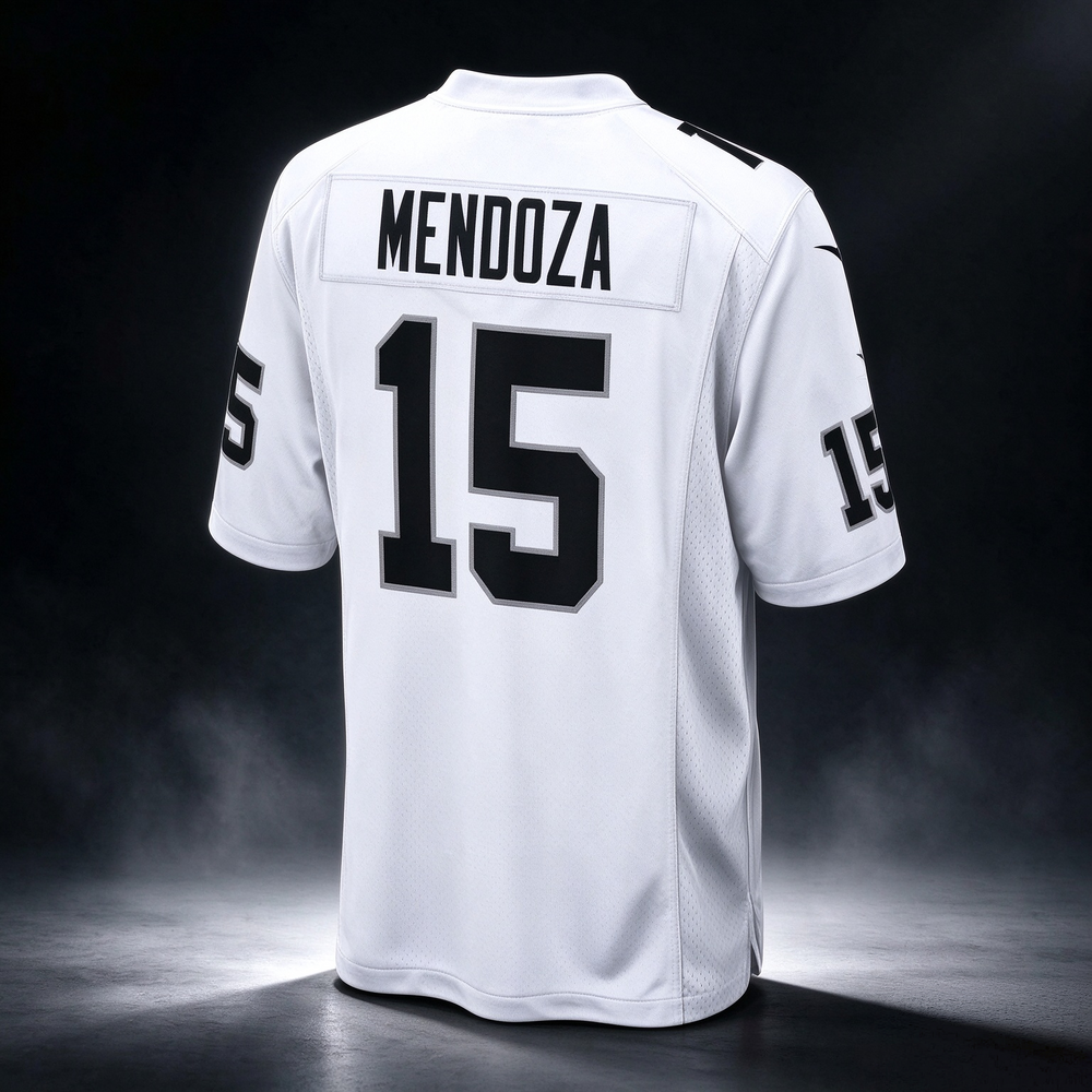 Fernando Mendoza LV.Raiders #15 White 2026 Draft Stitched Football Jersey