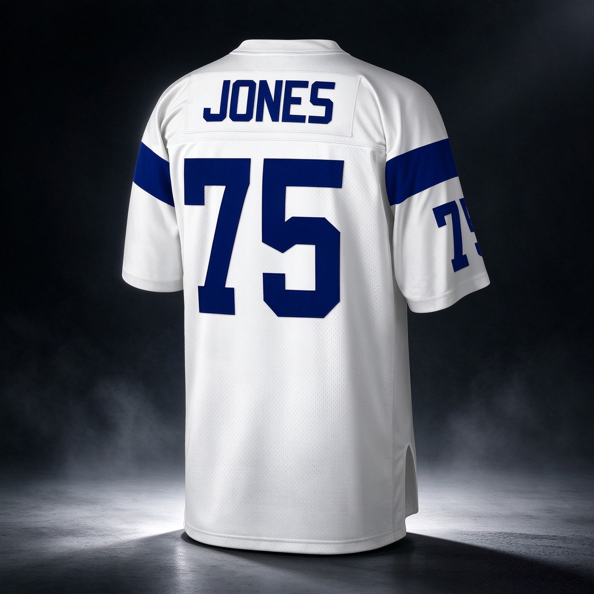 LA.Rams #75 Deacon Jones Mitchell & Ness White Legacy Replica Football Jersey Marou