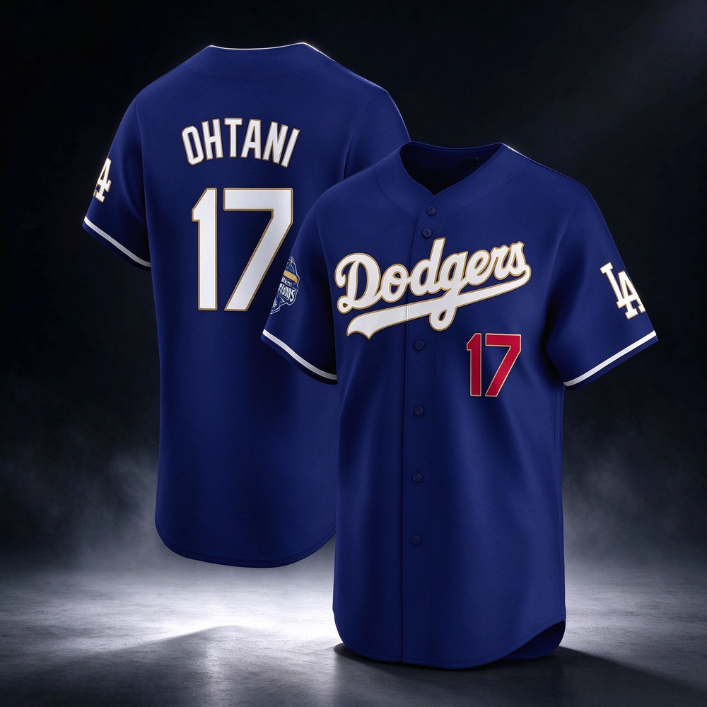 Shohei Ohtani Los Angeles Dodgers Royal 24-25 Back To Back World Series Champions Baseball Jersey