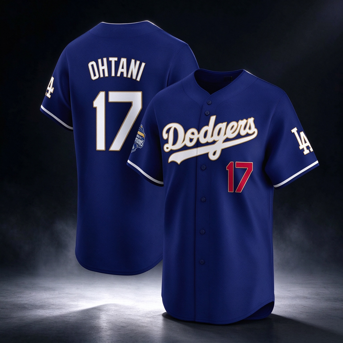 Shohei Ohtani Los Angeles Dodgers Royal 24-25 Back To Back World Series Champions Baseball Jersey