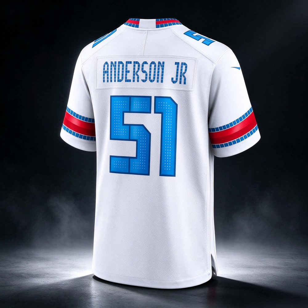 H.Texans #51 Will Anderson Jr. White 2026 Rivalries Collection Game Football Stitched Jersey