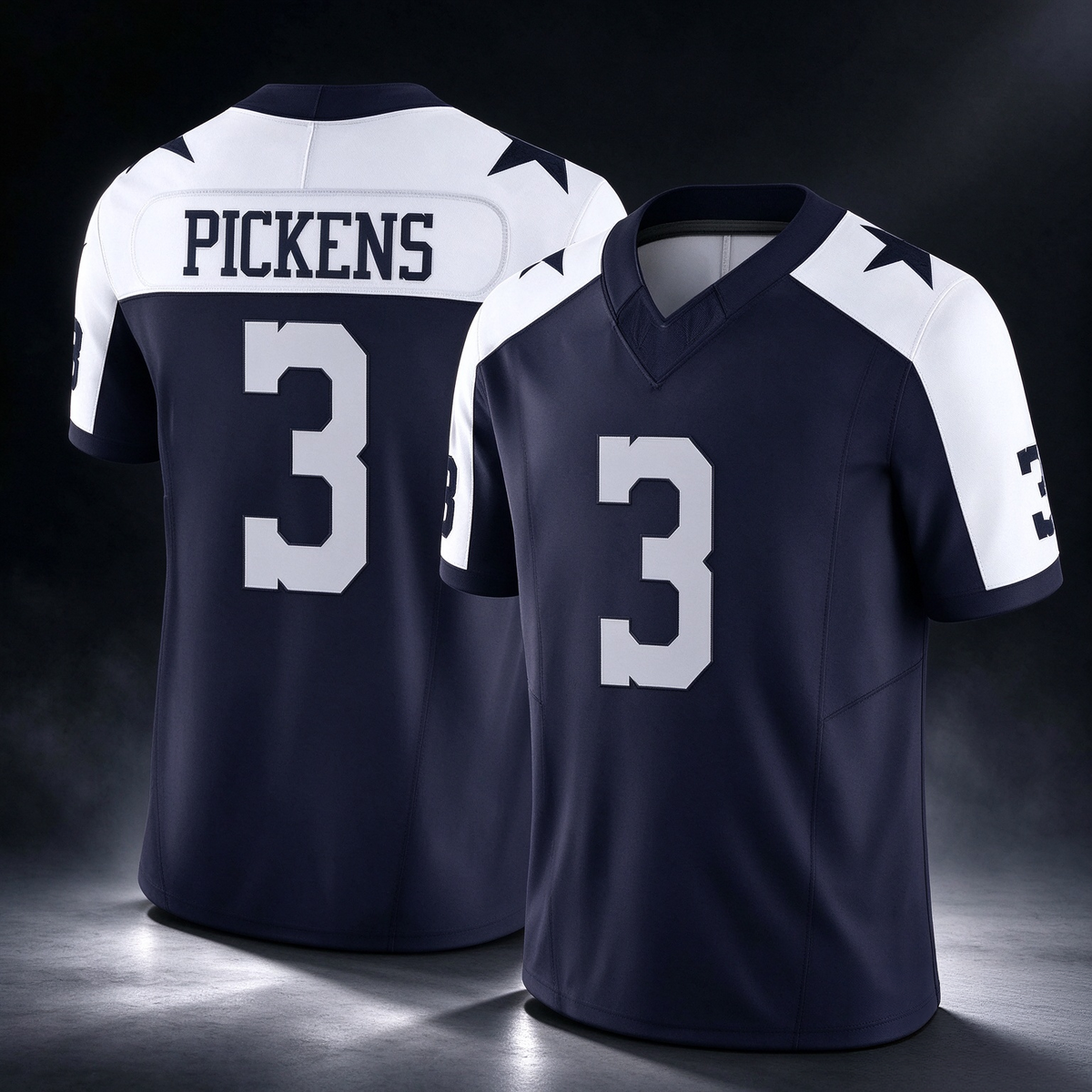 D.Cowboys #3 George Pickens Alternate Vapor F.U.S.E. Stitched Football Jerseys