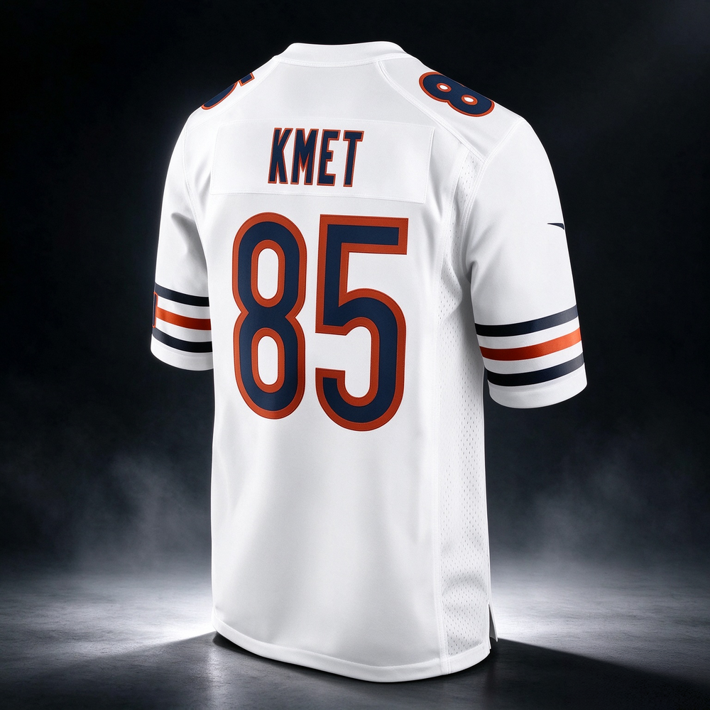 C.Bears #85 Cole Kmet White Player Game Stitched Football American Jersey