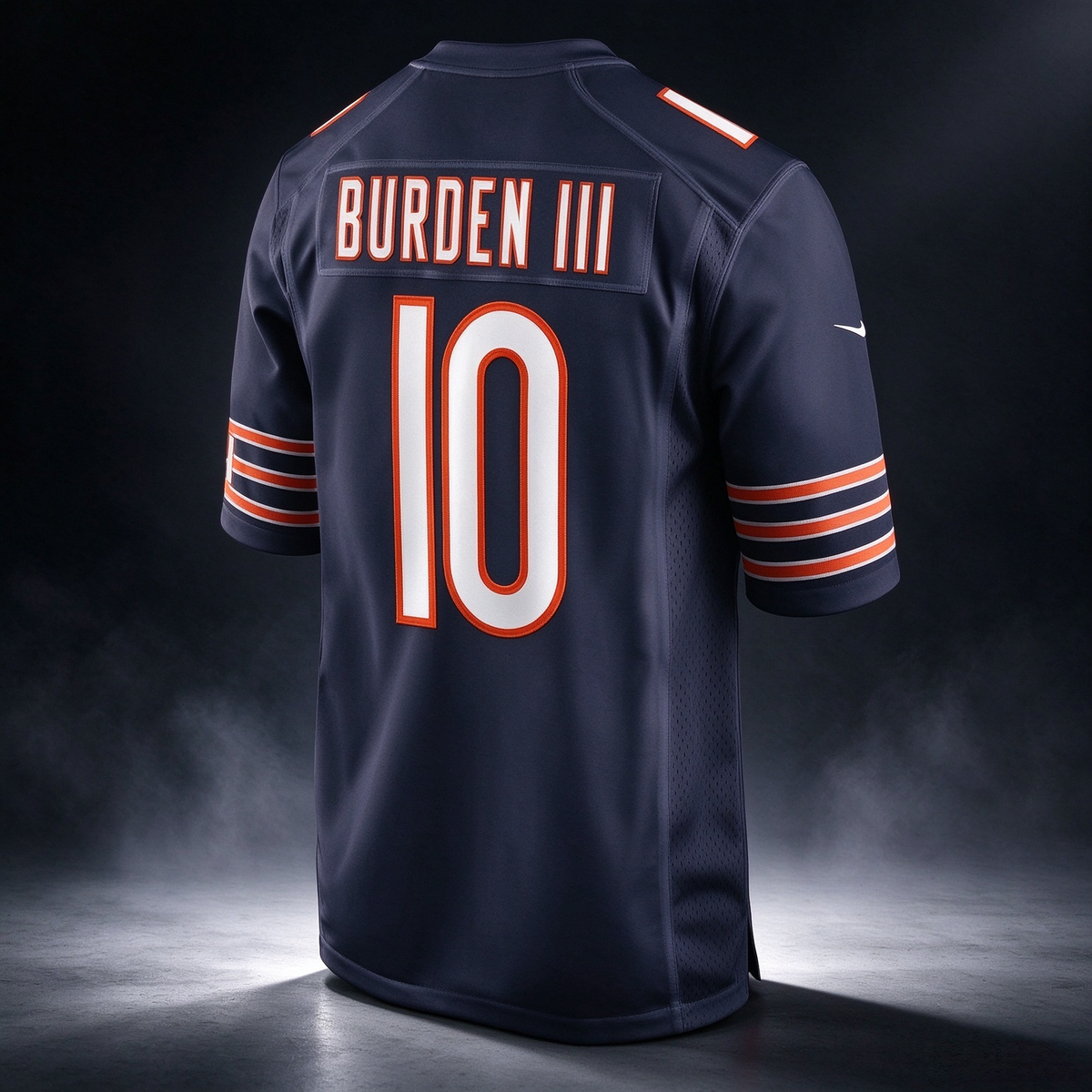 C.Bears #10 Luther Burden III Navy Team Game Stitched Football American Jersey