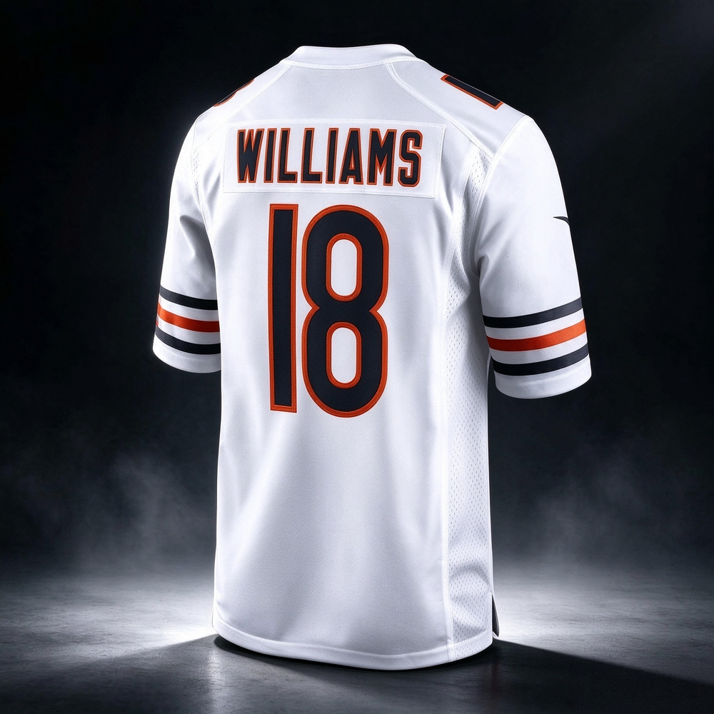 C.Bears #18 Caleb Williams White Alternate Player Game Stitched Football American Jersey
