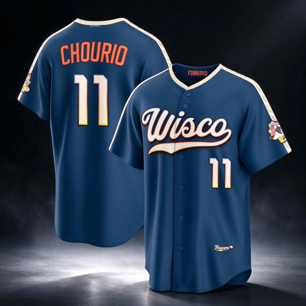 Milwaukee Brewers #11 Jackson Chourio Mineral Blue 2026 City Connect Stadium Baseball Jersey