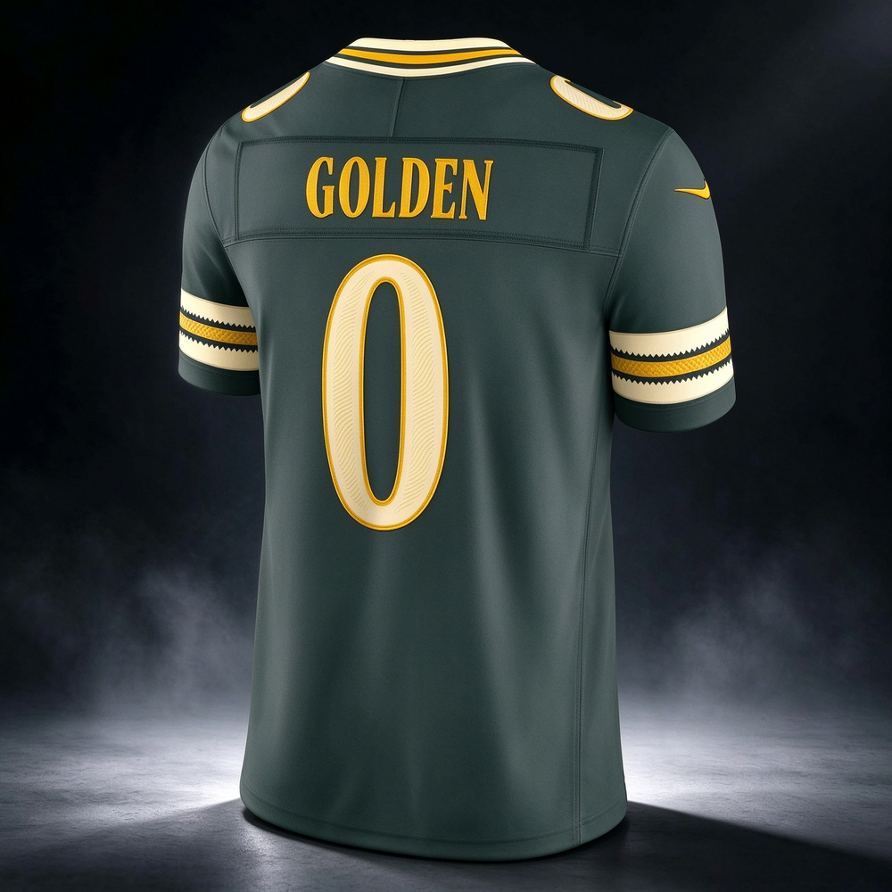 GB.Packers #0 Matthew Golden Green 2026 Rivalries Collection Limited Football Stitched Jersey