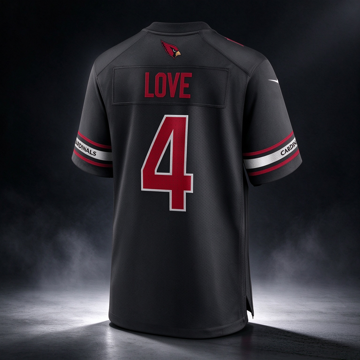 Jeremiyah Love Cardinals #4 Black Alternate Game Player Stitched Football Jersey