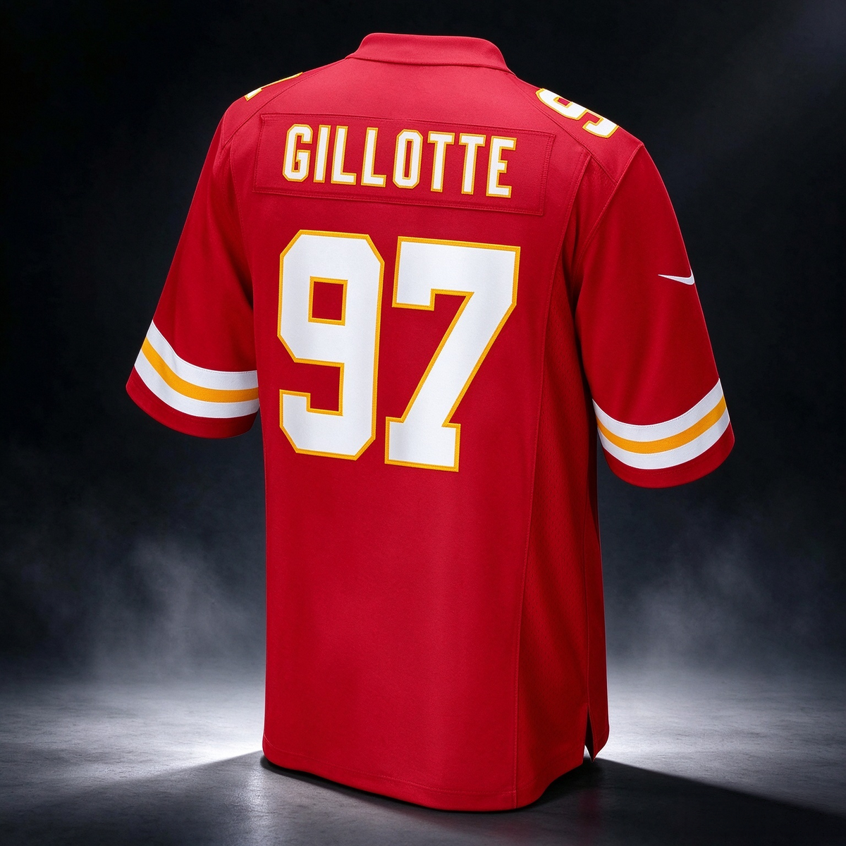 KC.Chiefs #97 Ashton Gillotte Red Team Game Football Jersey MAROU