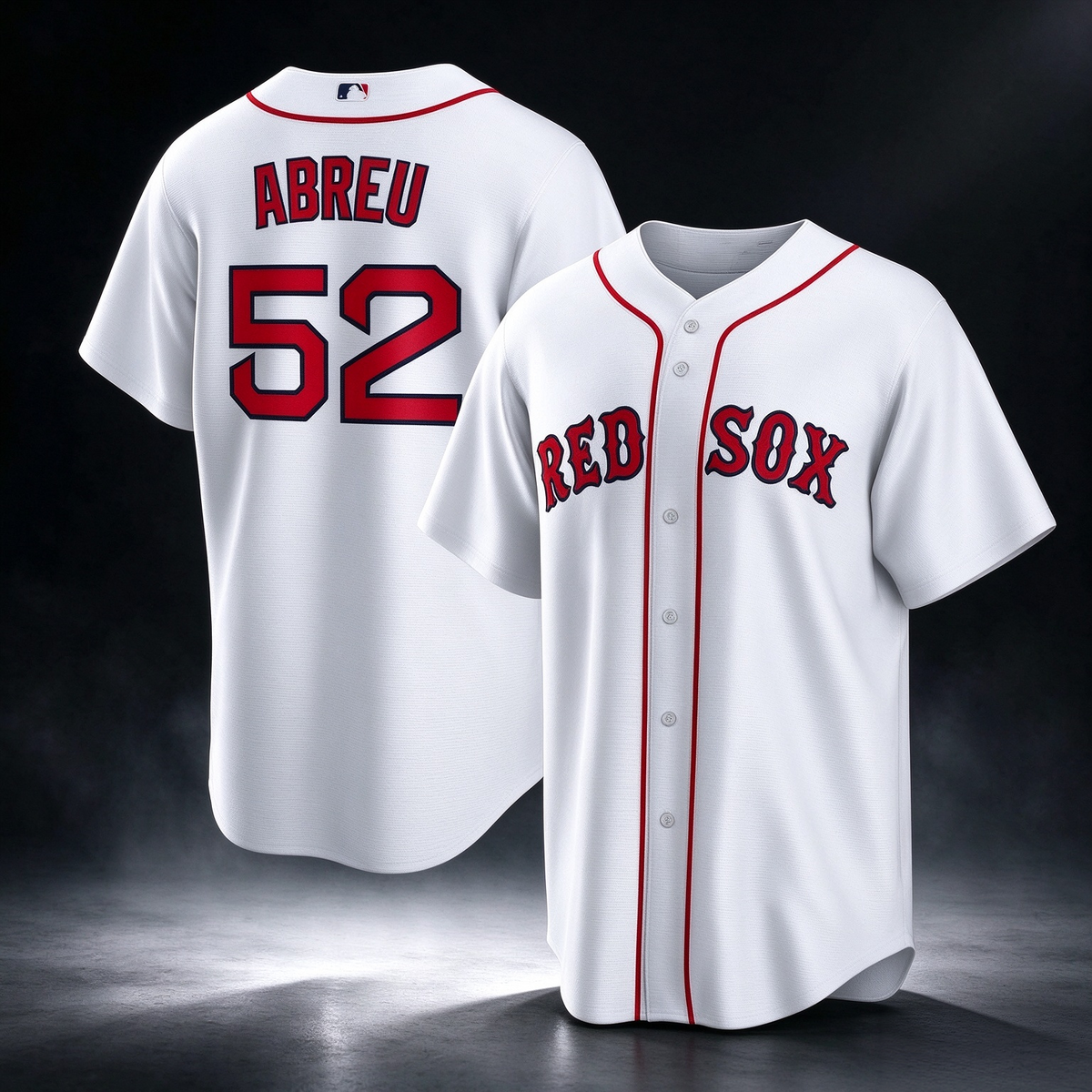 Boston Red Sox #52 Wilyer Abreu White Home Replica Baseball Jersey