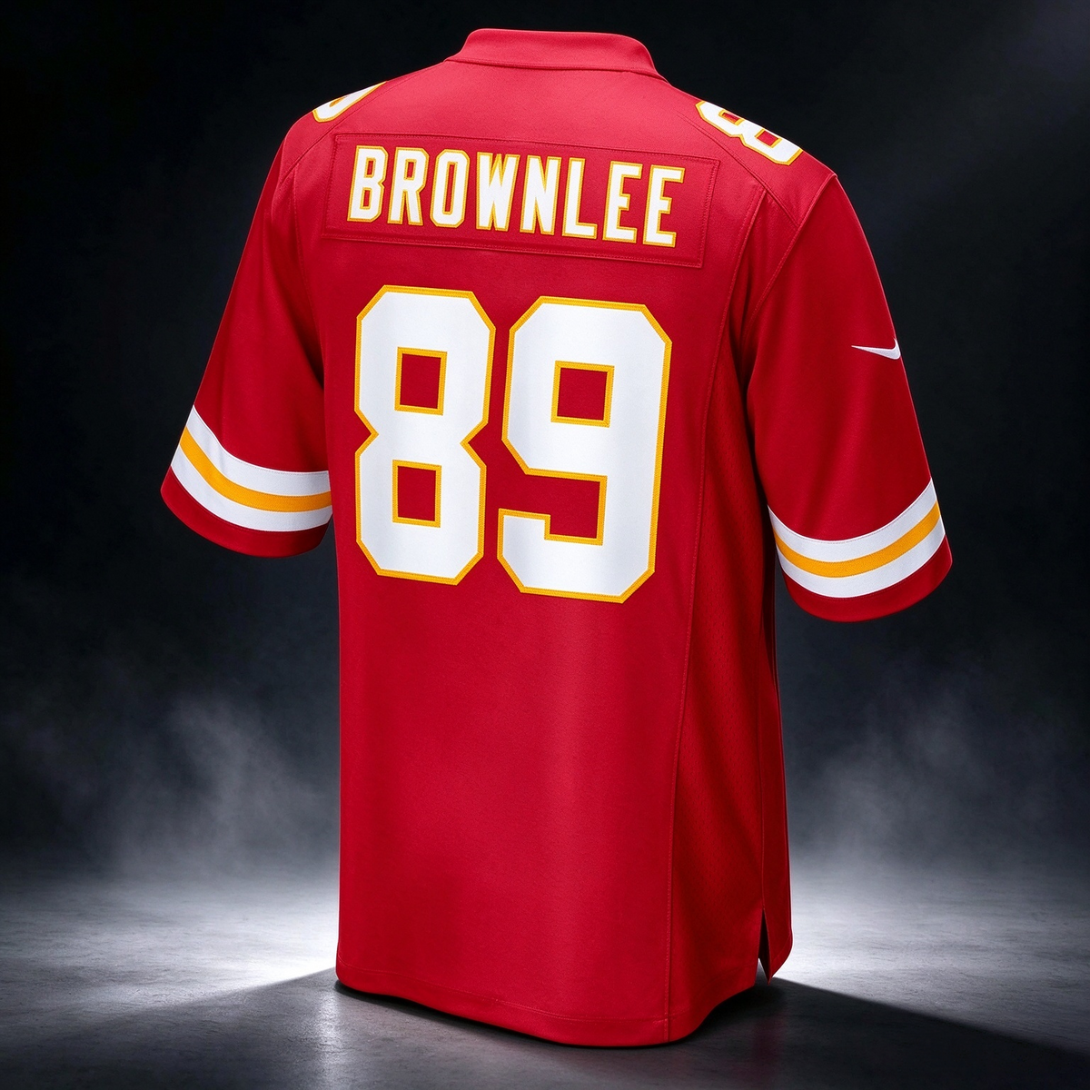 KC.Chiefs #89 Jason Brownlee Red Team Game Football Jersey MAROU