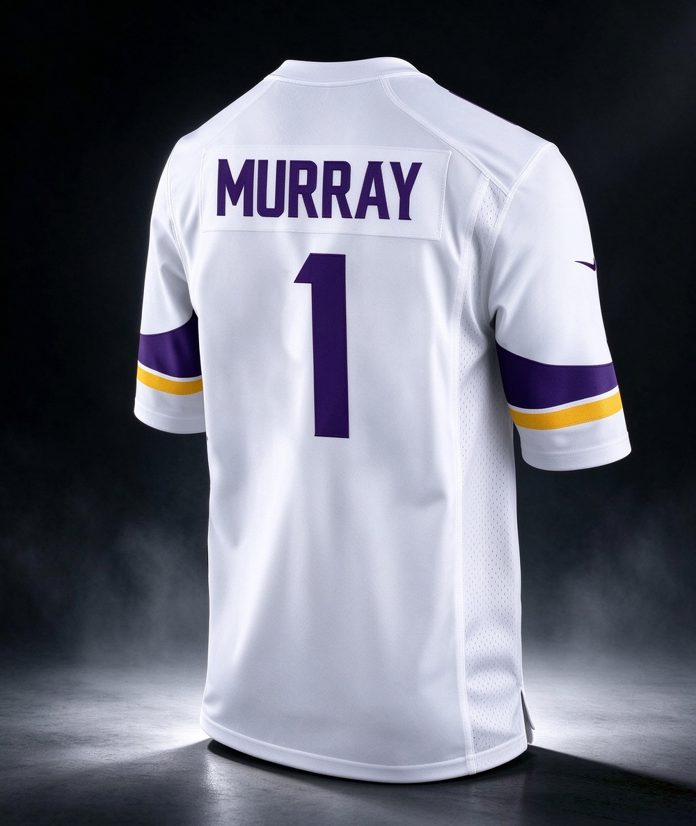 Kyler Murray Vikings #1 White Home Stitched Football Game Jersey