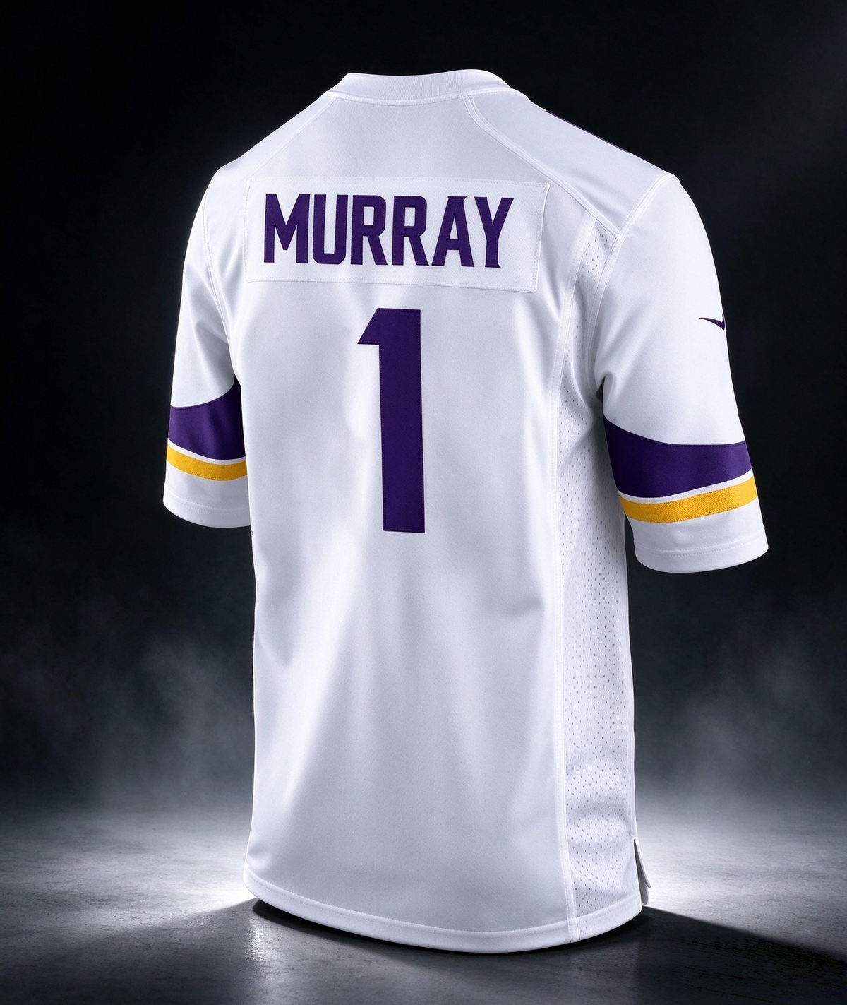 Kyler Murray Vikings #1 White Home Stitched Football Game Jersey
