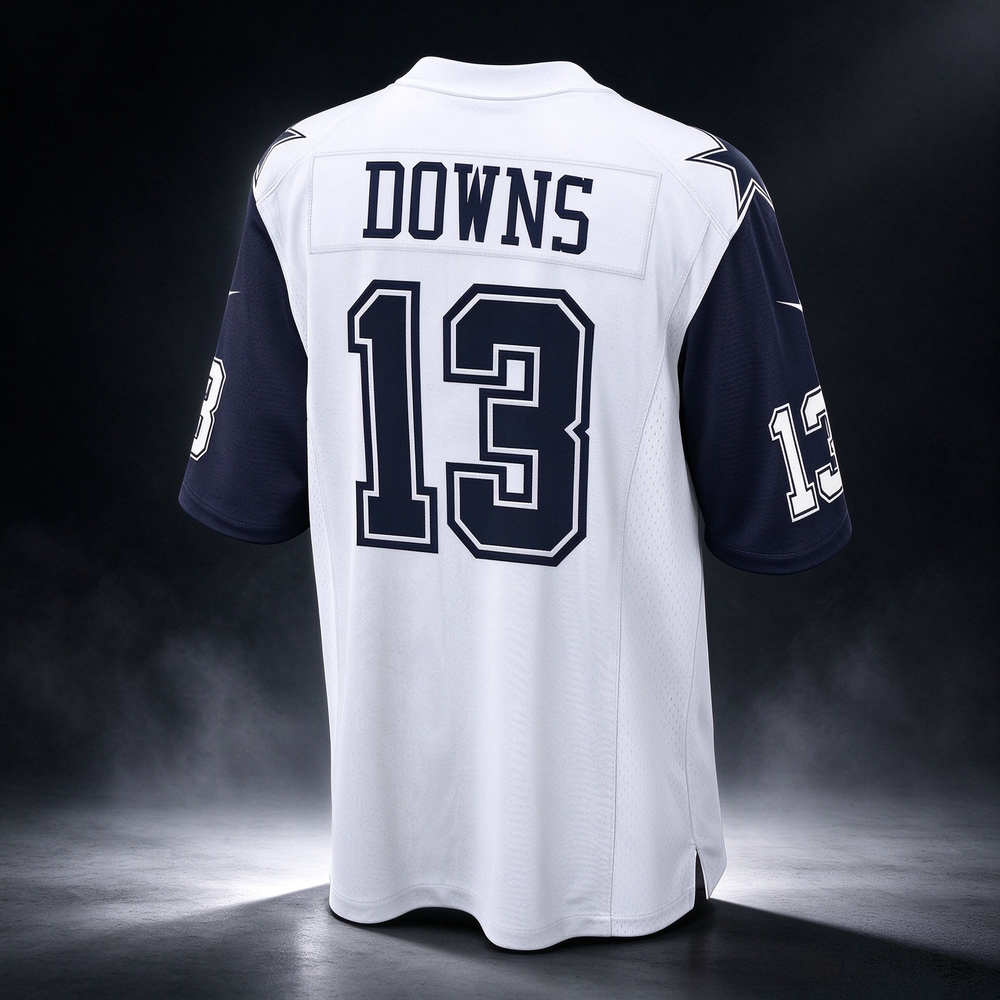 Caleb Downs Cowboys #13 White Alternate 2026 Draft Game Stitched Football Jersey