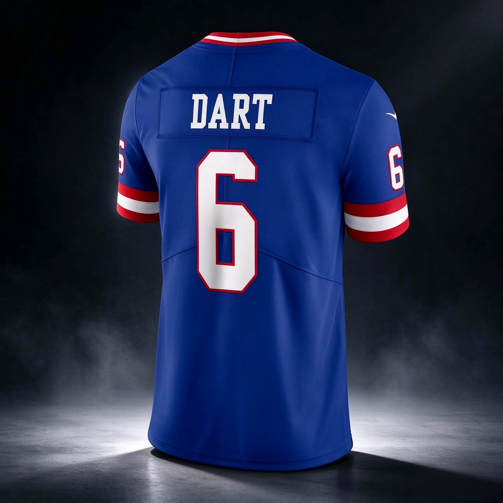 NY.Giants #6 Jaxson Dart Royal Legacy Vapor Untouchable Stitched Limited Football Football Jersey