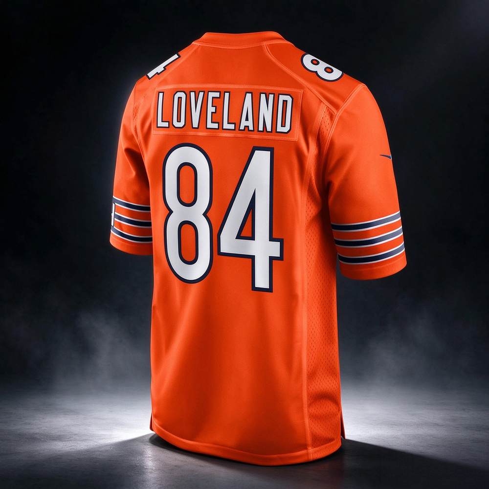 C.Bears #84 Colston Loveland Orange Alternate Game Player American Football Jerseys
