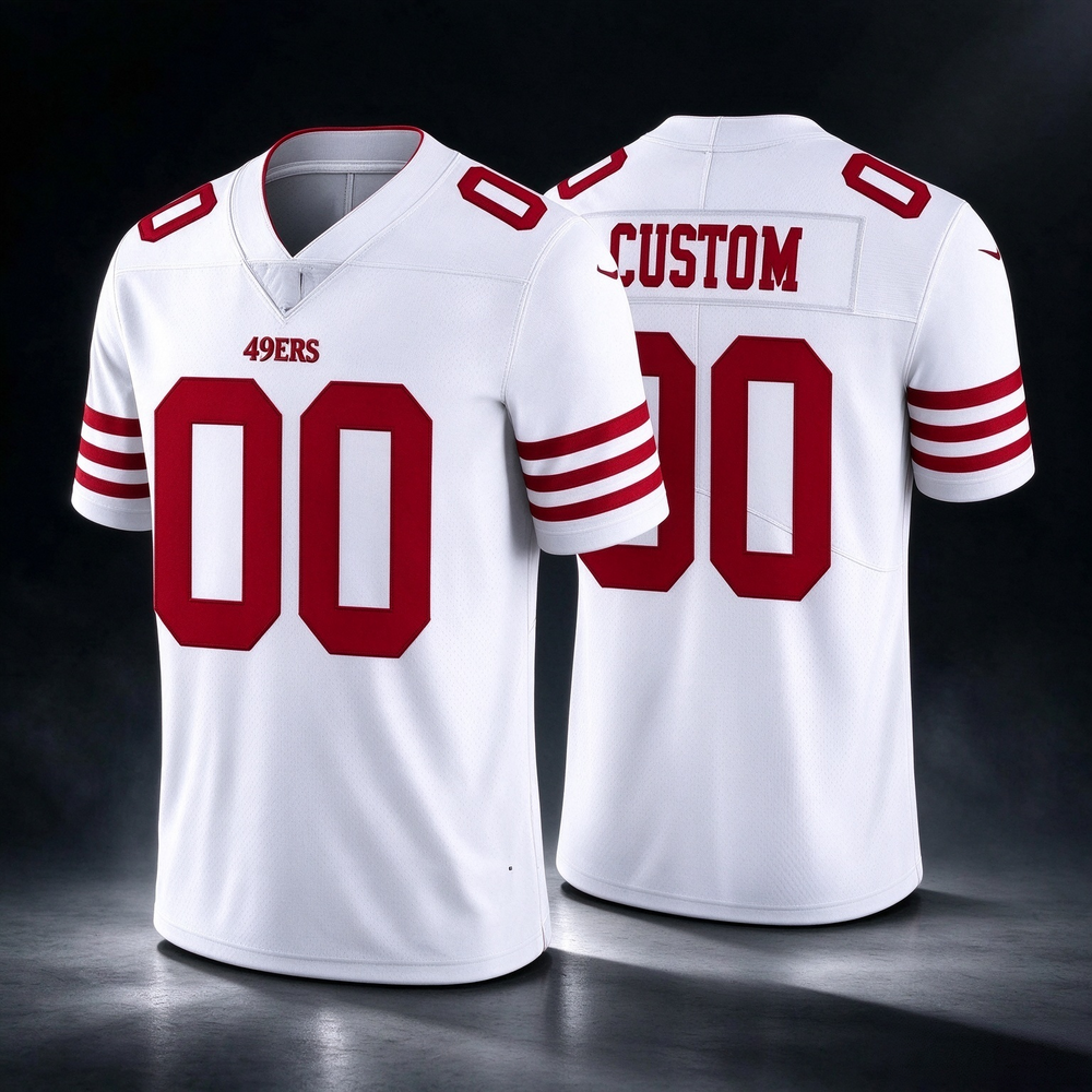 Custom SF.49ers 2022 New White Vapor Untouchable Stitched Football Jersey Marou