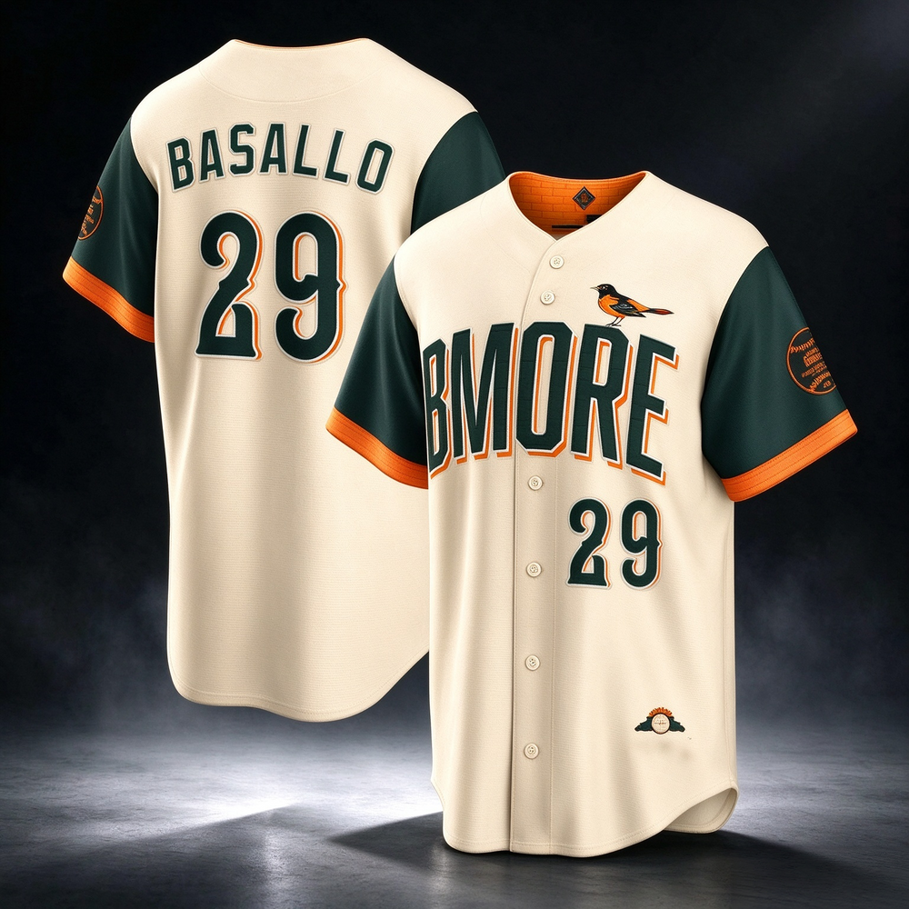 Baltimore Orioles #29 Samuel Basallo Natural 2026 City Connect Stadium Baseball Jersey