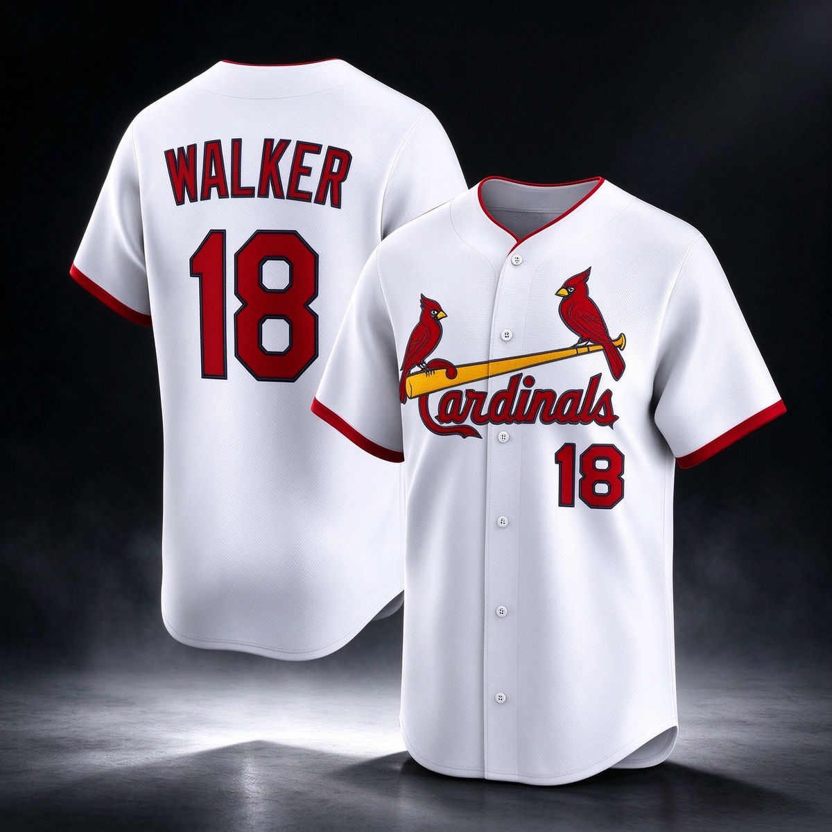 St. Louis Cardinals #18 Jordan Walker White Home Limited Player Baseball Jersey