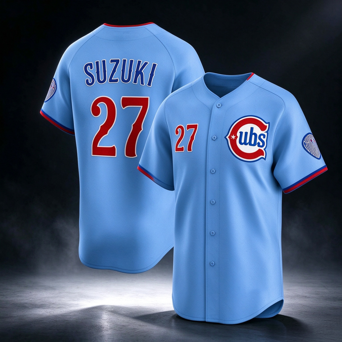 Chicago Cubs #27 Seiya Suzuki Blue 2024-25 2nd Alternate Limited Stitched Baseball Jersey