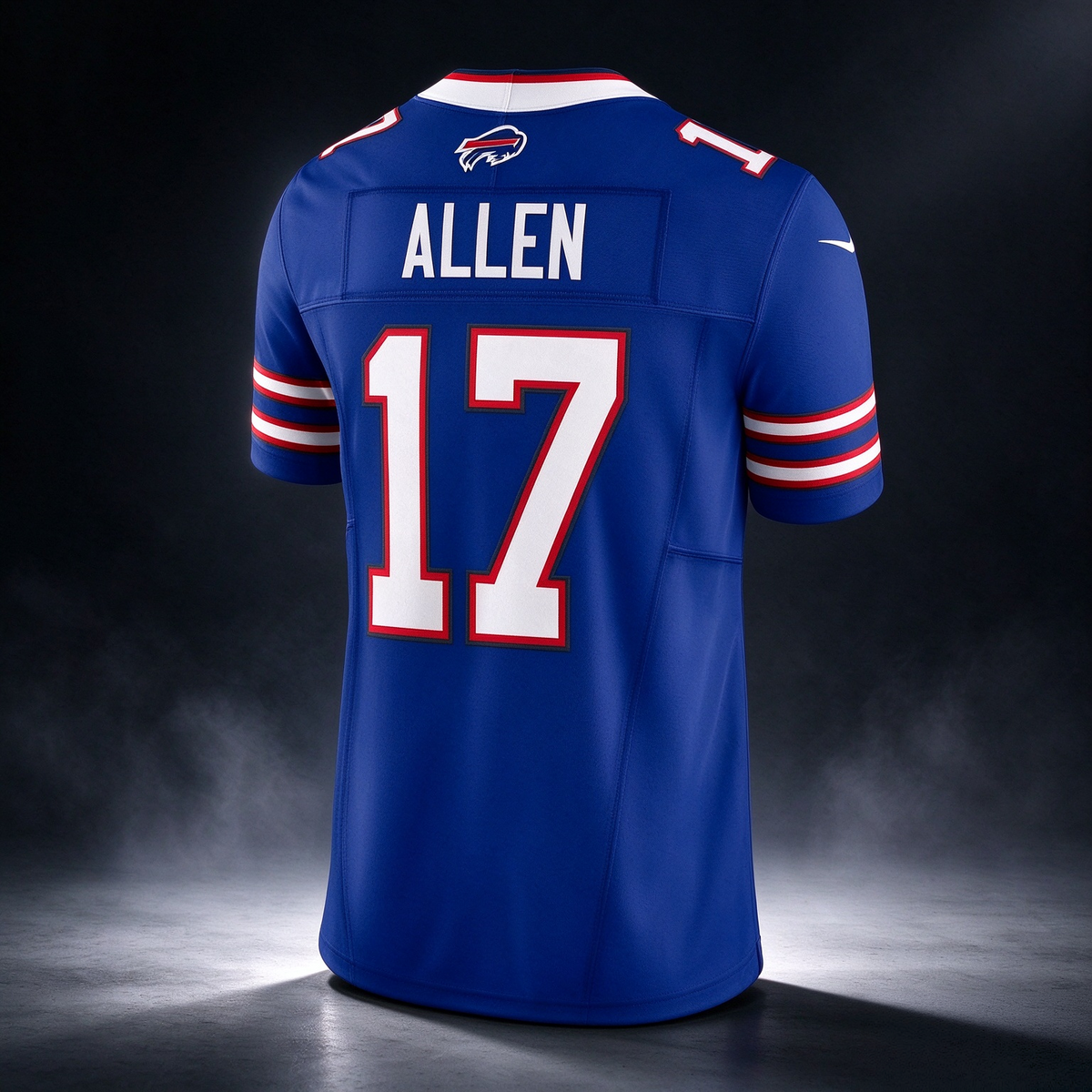B.Bills #17 Josh Allen Royal Vapor F.U.S.E. Limited Stitched Football American Jersey