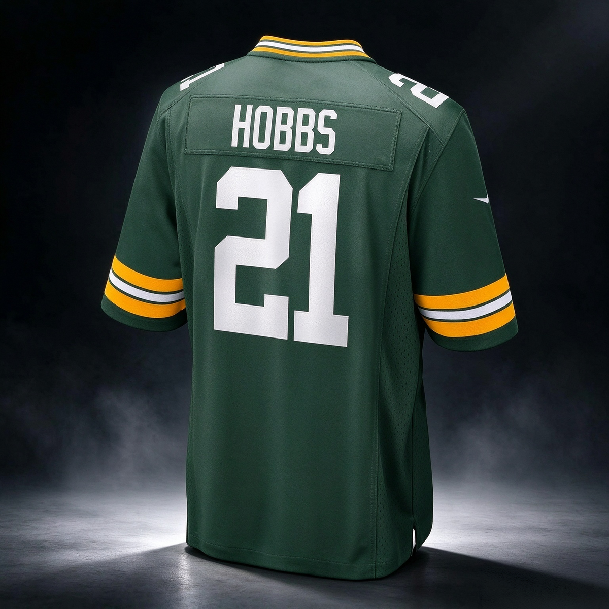 GB.Packers #21 Nate Hobbs Green Team Game Stitched Football American Jersey