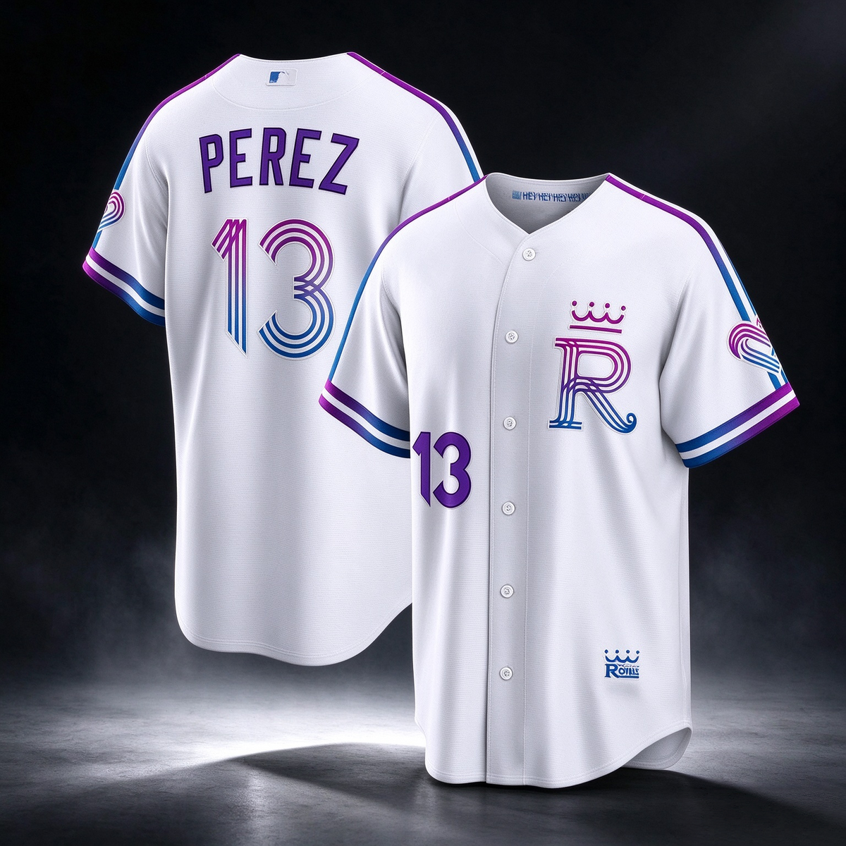 Kansas City Royals #13 Salvador Perez White 2026 City Connect Stadium Baseball Jersey